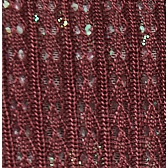 NWT Free People H20 Crew Pullover Size small raw garnet burgundy color - Picture 6 of 7